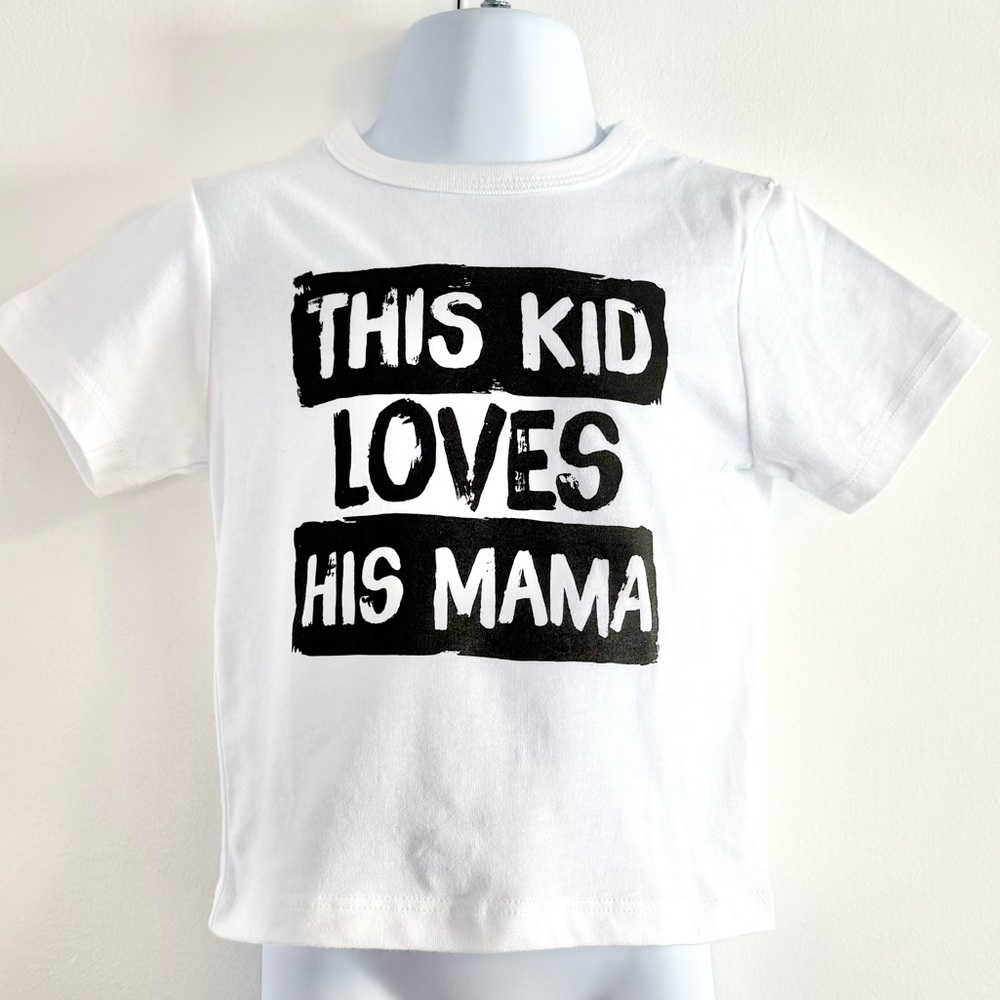 NWT Boy’s The Children’s Place THIS KID LOVES HIS MAMA Graphic Tee